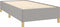 vidaXL - Bedframe - zonder - matras - 90x190 - cm - stof - lichtgrijs
