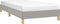 vidaXL - Bedframe - zonder - matras - 90x190 - cm - stof - lichtgrijs