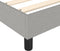vidaXL - Bedframe - zonder - matras - 90x190 - cm - stof - lichtgrijs