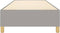 vidaXL - Bedframe - zonder - matras - 90x190 - cm - stof - lichtgrijs