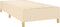 vidaXL - Bedframe - zonder - matras - 90x190 - cm - stof - crèmekleurig