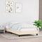 vidaXL - Bedframe - zonder - matras - 90x190 - cm - stof - crèmekleurig