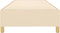 vidaXL - Bedframe - zonder - matras - 90x190 - cm - stof - crèmekleurig