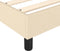 vidaXL - Bedframe - zonder - matras - 90x190 - cm - stof - crèmekleurig