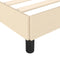 vidaXL - Bedframe - zonder - matras - 90x190 - cm - stof - crèmekleurig