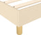 vidaXL - Bedframe - zonder - matras - 90x190 - cm - stof - crèmekleurig