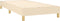 vidaXL - Bedframe - zonder - matras - 90x190 - cm - stof - crèmekleurig