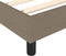 vidaXL - Bedframe - zonder - matras - 90x190 - cm - stof - taupe