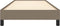 vidaXL - Bedframe - zonder - matras - 90x190 - cm - stof - taupe