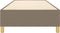 vidaXL - Bedframe - zonder - matras - 90x190 - cm - stof - taupe
