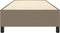 vidaXL - Bedframe - zonder - matras - 90x190 - cm - stof - taupe