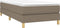 vidaXL - Bedframe - zonder - matras - 90x190 - cm - stof - taupe