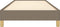 vidaXL - Bedframe - zonder - matras - 90x190 - cm - stof - taupe