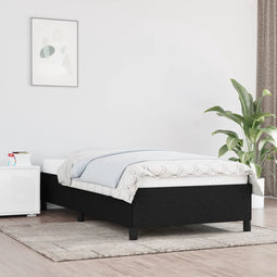vidaXL - Bedframe - zonder - matras - 90x190 - cm - stof - zwart