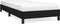 vidaXL - Bedframe - zonder - matras - 90x190 - cm - stof - zwart