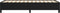 vidaXL - Bedframe - zonder - matras - 90x190 - cm - stof - zwart