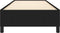 vidaXL - Bedframe - zonder - matras - 90x190 - cm - stof - zwart