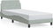 vidaXL - Bedframe - zonder - matras - 90x200 - cm - fluweel - lichtgrijs