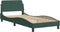 vidaXL - Bedframe - zonder - matras - 90x200 - cm - fluweel - donkergroen