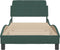 vidaXL - Bedframe - zonder - matras - 90x200 - cm - fluweel - donkergroen