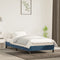 vidaXL - Bedframe - zonder - matras - 90x200 - cm - fluweel - donkerblauw