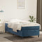 vidaXL - Bedframe - zonder - matras - 90x200 - cm - fluweel - donkerblauw