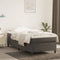 vidaXL - Bedframe - zonder - matras - 90x200 - cm - fluweel - donkergrijs