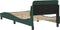 vidaXL - Bedframe - zonder - matras - 90x200 - cm - fluweel - donkergroen