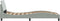 vidaXL - Bedframe - zonder - matras - 90x200 - cm - fluweel - lichtgrijs