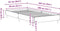 vidaXL - Bedframe - zonder - matras - 90x200 - cm - spaanplaat - bruin - eiken