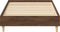 vidaXL - Bedframe - zonder - matras - 90x200 - cm - spaanplaat - bruin - eiken