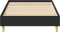 vidaXL - Bedframe - zonder - matras - 90x200 - cm - spaanplaat - zwart