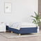 vidaXL - Bedframe - zonder - matras - 90x200 - cm - stof - blauw