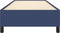 vidaXL - Bedframe - zonder - matras - 90x200 - cm - stof - blauw