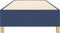 vidaXL - Bedframe - zonder - matras - 90x200 - cm - stof - blauw