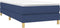 vidaXL - Bedframe - zonder - matras - 90x200 - cm - stof - blauw