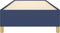 vidaXL - Bedframe - zonder - matras - 90x200 - cm - stof - blauw