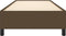 vidaXL - Bedframe - zonder - matras - 90x200 - cm - stof - donkerbruin