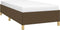 vidaXL - Bedframe - zonder - matras - 90x200 - cm - stof - donkerbruin