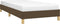 vidaXL - Bedframe - zonder - matras - 90x200 - cm - stof - donkerbruin