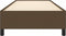 vidaXL - Bedframe - zonder - matras - 90x200 - cm - stof - donkerbruin