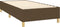vidaXL - Bedframe - zonder - matras - 90x200 - cm - stof - donkerbruin