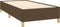 vidaXL - Bedframe - zonder - matras - 90x200 - cm - stof - donkerbruin