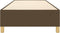 vidaXL - Bedframe - zonder - matras - 90x200 - cm - stof - donkerbruin