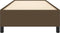 vidaXL - Bedframe - zonder - matras - 90x200 - cm - stof - donkerbruin
