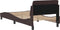vidaXL - Bedframe - zonder - matras - 90x200 - cm - stof - donkerbruin