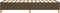 vidaXL - Bedframe - zonder - matras - 90x200 - cm - stof - donkerbruin