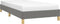 vidaXL - Bedframe - zonder - matras - 90x200 - cm - stof - donkergrijs