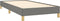 vidaXL - Bedframe - zonder - matras - 90x200 - cm - stof - donkergrijs