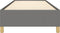 vidaXL - Bedframe - zonder - matras - 90x200 - cm - stof - donkergrijs